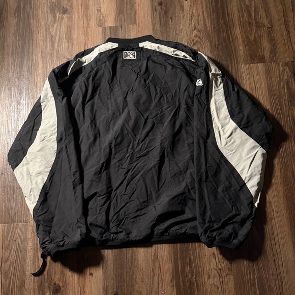 Majestic Men's‎ XL Baseball Pullover Jacket Black R Logo Long Sleeve - Picture 2 of 6